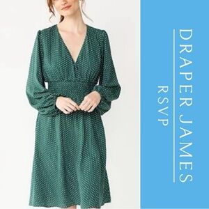 Draper James Fit-and-Flare Polka Dot Dress